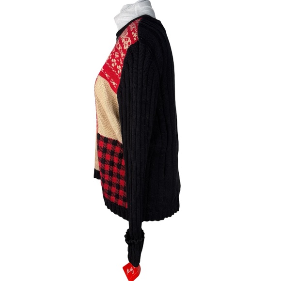 Meg Allen Winter Icing Sweater Onyx Multi NWT size XL - Picture 4 of 7